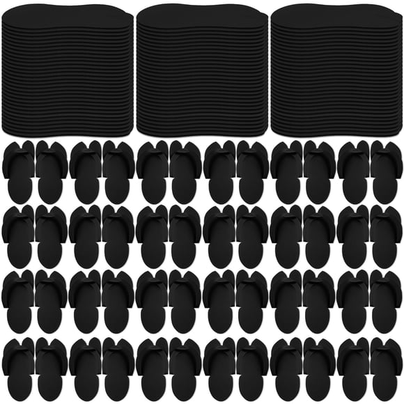 Zapatillas de pedicura desechables JagEly, 90 pares, para mujer, negras
