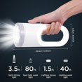 thumbnail image 3 of LLC Rechargeable U-shape Spotlight Flashlight - 1000 Lumens LED Handheld Flashlight, Waterproof Outdoor Searchlight for Hiking, Camping - 2pcs, 3 of 5