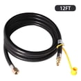 thumbnail image 3 of Amdohai 12Ft Low Pressure Propane Quick Connect Hose 3/8 Inch SAE Female Flare Fitting & Male Full Flow Plug for RVs, 3 of 5