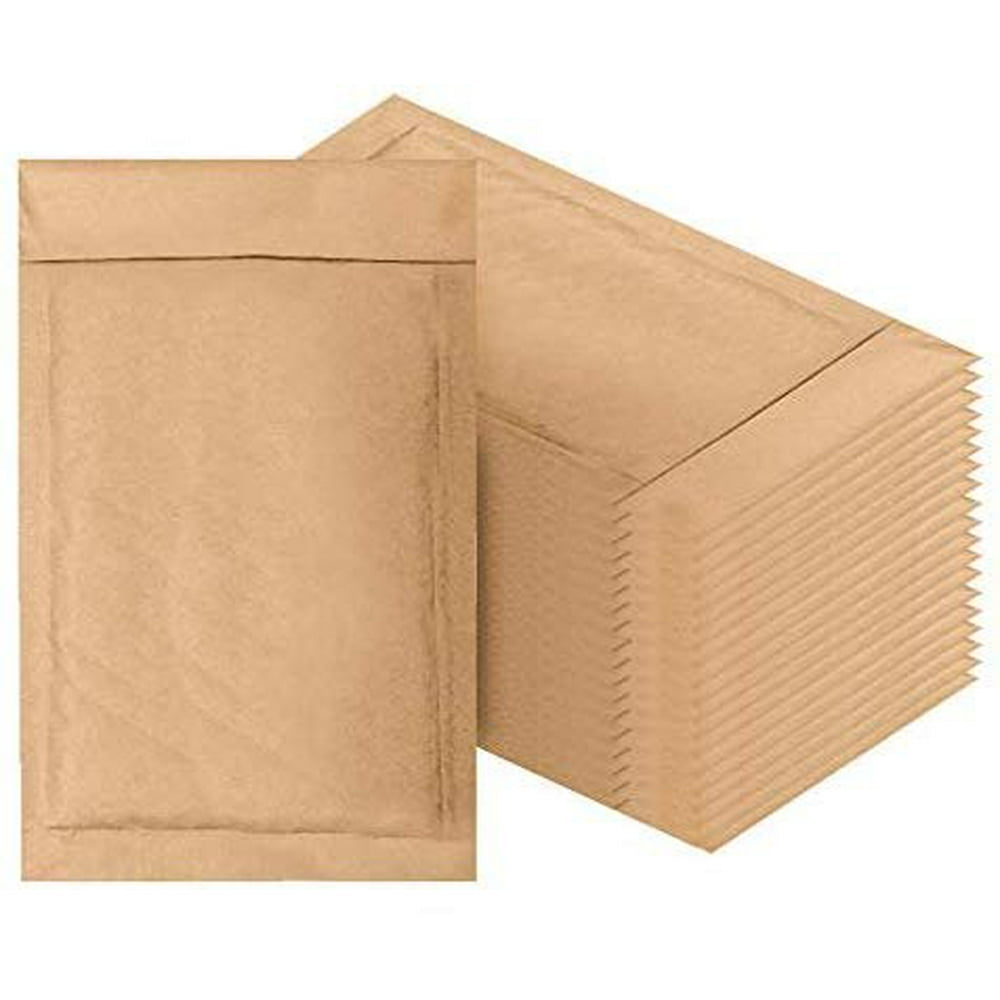 Natural Kraft Bubble mailers 4x7 Brown Padded envelopes 4 x 7. Pack of