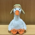thumbnail image 1 of CNKOO Cartoon Goose Plush Toy With Sound Soothing Pillow Sleeping Goose Doll, 1 of 14