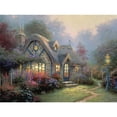 thumbnail image 1 of Crystalart - CA PBN (Large) - Lamplight Cottage (Kinkade), 1 of 1