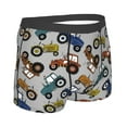 thumbnail image 2 of KLL Color Tractor Men's Cotton Boxer Briefs Underwear-Large, 2 of 8