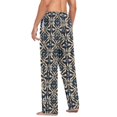 thumbnail image 6 of Decorating Flowers and Leaves Mens Pajama Pant Sleep and Lounge Bottons with Pockets, 6 of 7