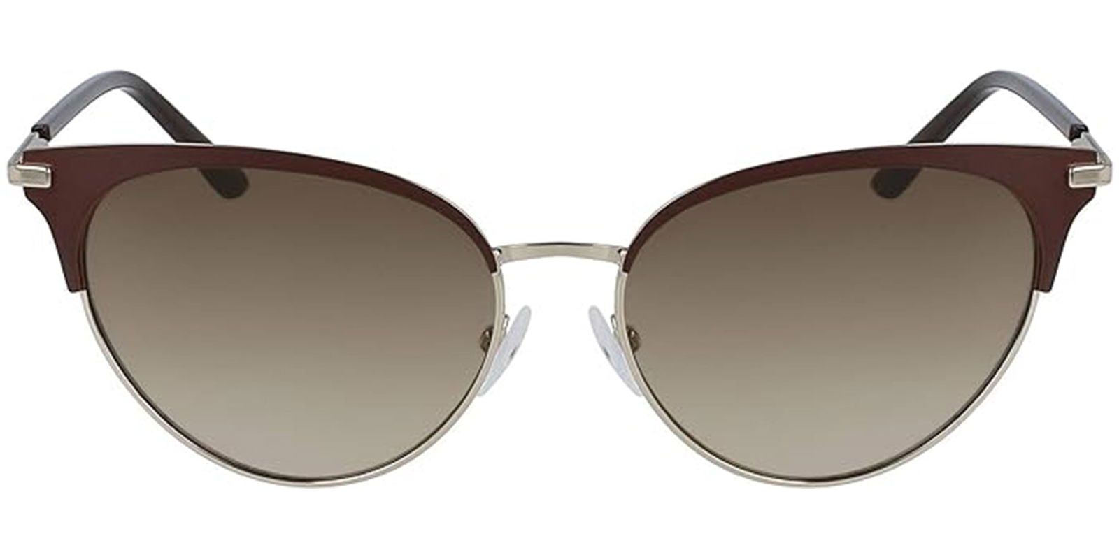 CALVIN‎ KLEIN (NEW) Women\'s Brown Cat-Eye Sunglasses Calvin Klein Round Cat Eye w/ Gradient Lens – Eyedictive main image 4