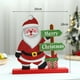 thumbnail image 1 of Decoración navideña de madera para escritorio, adornos navideños para el hogar, Papá Noel, muñeco de nieve, alce, 2023, 1 of 4