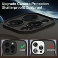 thumbnail image 5 of YINLAI iPhone 16 Pro Case Compatible with Mag-safe,Wave Frame Design Translucent Matte Back TPU Bumper Shockproof Women Men Magnetic Protective Phone Cases for iPhone 16 Pro 6.3",Black, 5 of 8