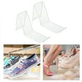 thumbnail image 4 of FOMIYES 6 Pcs Shoes Rack Shoe Display Stand Men and Women 14.50X8.00X4.00CM Transparent, 4 of 8