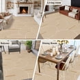thumbnail image 5 of Large Area Rugs for Living Room Bedroom, Khaki Boho 5'x8' Rug Washable Carpet Runner Indoor Outdoor, Middle Century Modern Abstract Art Non Slip Floor Mats Rug for Kitchen, Bathroom, 5 of 8
