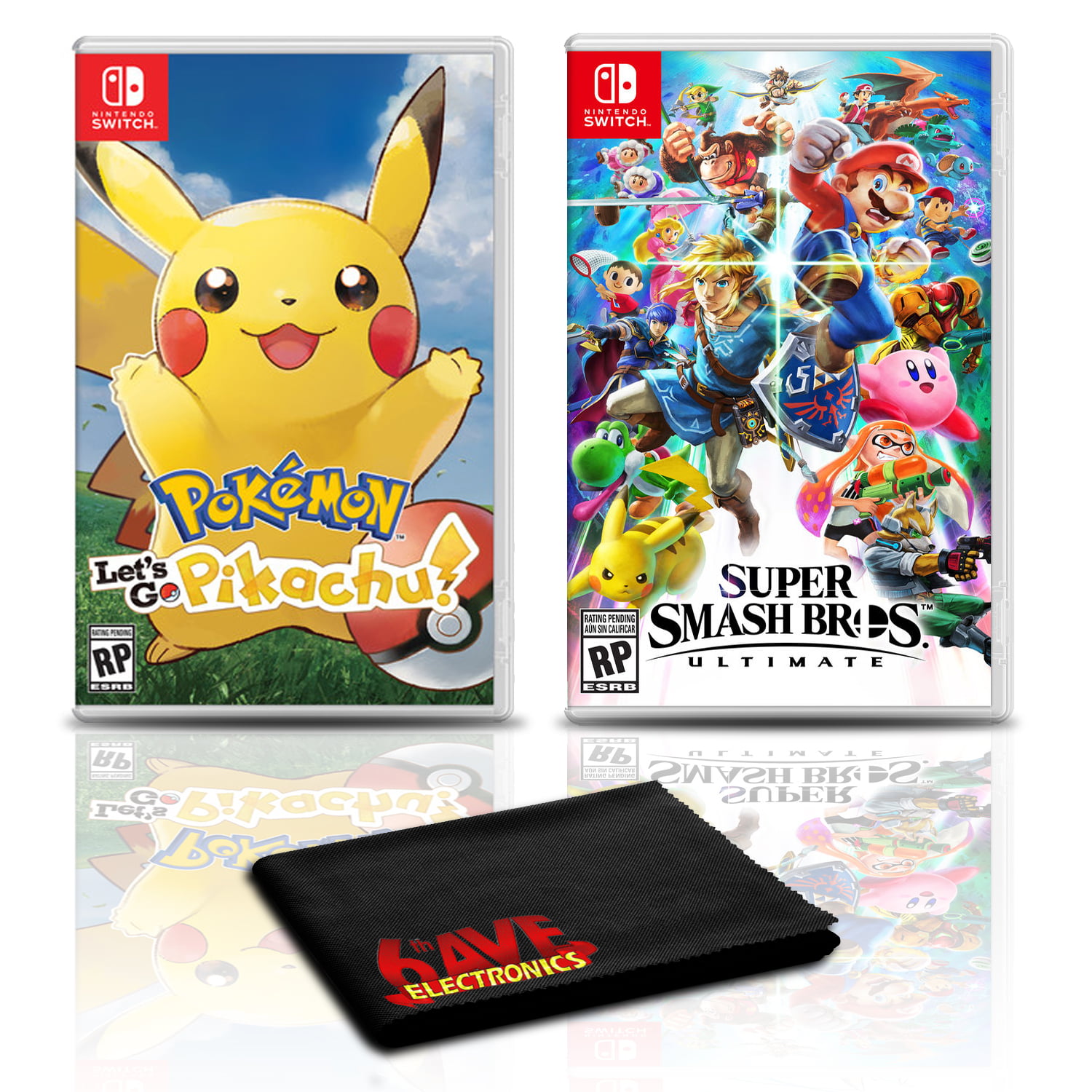 Pokemon: Let's Go, Pikachu! and Super Smash Bros, Nintendo Switch, 108307-07