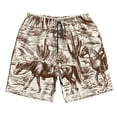thumbnail image 3 of Uemuo Western Desert Cowboys2 Pattern Men's Swim Trunks Hawaiian Beach Bathing Suit Swimsuits Beach Quick-Dry Shorts with Pockets-, 3 of 9