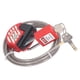 thumbnail image 1 of Candado De Seguridad, Bloqueo De Cable De Etiquetado De Bloqueo Ampliamente Utilizado 2 Llaves 1,8 M De Longitud PP De Acero Inoxidable Para Automóvil, 1 of 7
