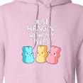 thumbnail image 3 of Inktastic Easter Hangin' with My Peeps Adult Hoodie Sweatshirt, 3 of 4