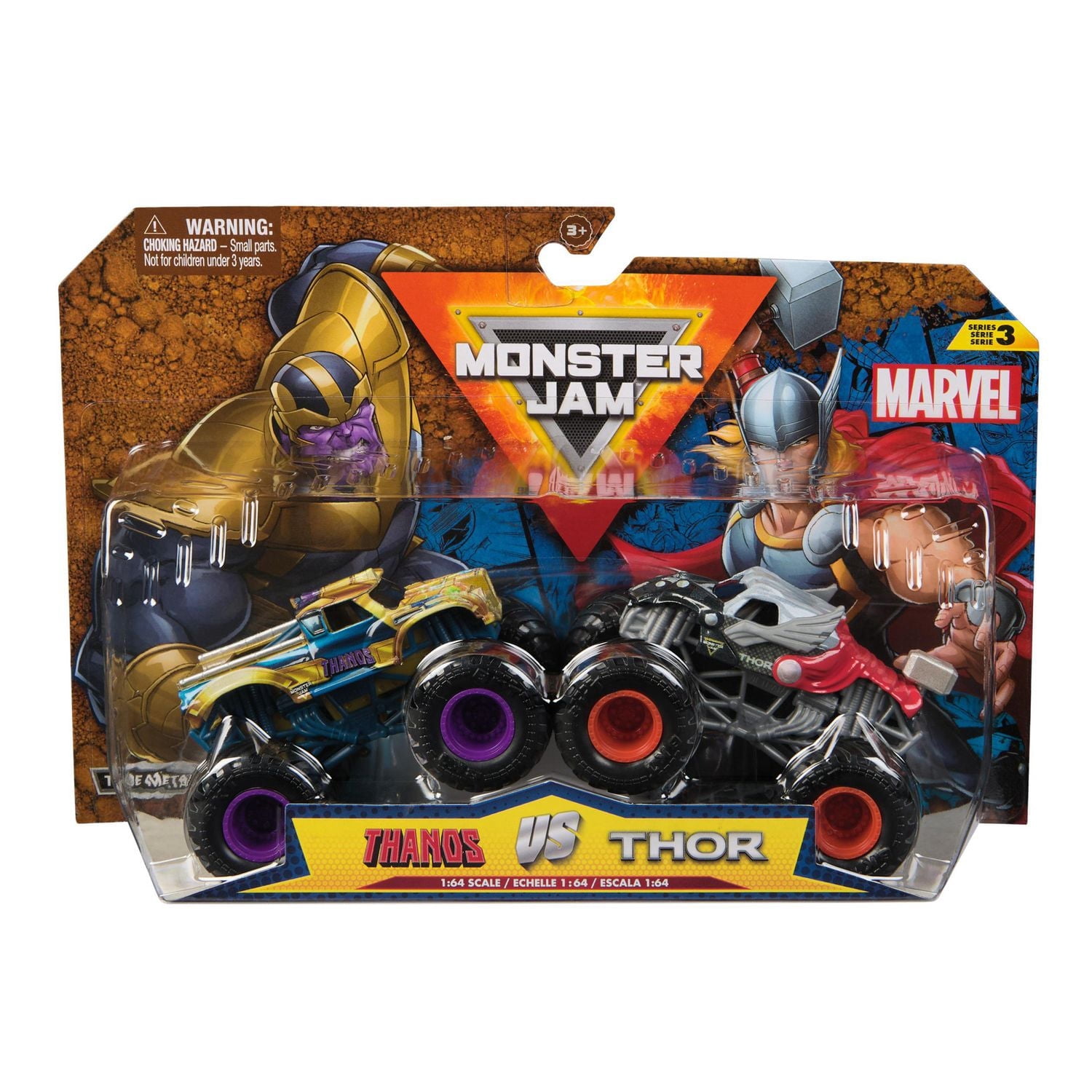 Monster Jam, Marvel Official Thanos Vs. Thor Die-Cast Monster