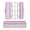 Pink and Purple Glitter Pattern, variant on Plastic Pencil Box Large Capacity Pencil Boxes Clear Boxes with Snap-Tight Lid Stylish Office Supplies Storage Organizer Box Watercolor Vintage Planes