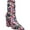 Floral Lycra, variant on Womens Lombard Almond Toe Ankle Fashion Boots