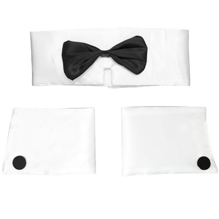 Skeleteen Collar and Cuff Set Male Dancer Sexy Stripper Costume Accessory