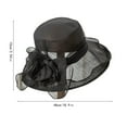 thumbnail image 3 of LEHOZIHEQ Derby Hats for Women, Wide Brim Organza Hat, 2025 Women's Elegant Sun Hat for Church, Tea Party, Weddings Hats, 3 of 6