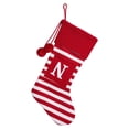 thumbnail image 2 of 26 Large Letters Christmas Red Socks Candy Boots Holiday Gift Bags Red Striped Christmas Stockings Christmas Tree Decoration Socks Decoration Bags 1PC, 2 of 3
