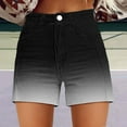 thumbnail image 2 of Seductiva Women's Casual Shorts Womens Casual High Waist Denim Shorts Relaxed Fit ArtRetro Printed Floral Shorts with Pockets Sweatpants Summer 1PC, 2 of 4