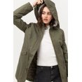 thumbnail image 2 of Love Tree Talla Grande/L Chamarra Ligera Capucha Anorak Parka Semi Impermeable color Olivo Love Tree J8026GOLIV, 2 of 3