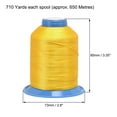 thumbnail image 4 of Uxcell Bonded Polyester Thread Extra-strong 710 Yards 420D/0.45mm Golden Yellow, 4 of 6