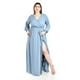 thumbnail image 1 of Vestido elegante de manga larga Roman Fashion /Tallas Extras, 2009 (Azul claro) azul 42, 1 of 5