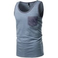 thumbnail image 1 of FashionOutfit Men's Contrast Colorblock Round Neck Tank Tops, 1 of 3