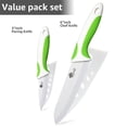 thumbnail image 2 of 2-Piece Ceramic Knife Set 6" Chef Knife and 5" Utiity Knife Sharp Kitchen Knives Rust Proof Stain Resistant Vegetables Paring Tool, 2 of 3