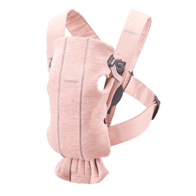 Porte-bébé BabyBjorn Mini, Jersey 3D, Rose Pâle