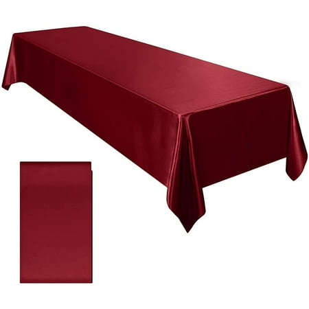 

RAINB Satin Tablecloth Table Cloth 145X260Cm For Banquet Decor Wedding Dining Table