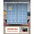 thumbnail image 2 of VEVOR Conteneur d'Expédition avec Poignée en Forme de U, Lot de 2, Niveleur de Stockage Résistant au Soleil et à la Pluie, Conteneur Robuste pour Industrie de l'Expédition, Logistique, Gestion d'Entrepôt, 2 of 9