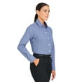 thumbnail image 2 of Devon & Jones DG536W Women's CrownLux Performance Gingham Dress Shirt-Navy/ White-L, 2 of 6