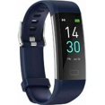 thumbnail image 1 of Termómetro de muñeca conectado resistente al agua IP68 - Reloj deportivo inteligente para hombres y mujeres - Podómetro para correr, dormir y hacer ejercicio - Azul, 1 of 5