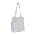thumbnail image 4 of Mainstays Gray Polyester Zippered Reusable Lunch Bag, 4 of 6