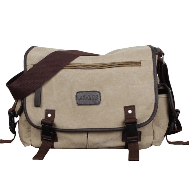 Bandolera de lona moderna para hombre, 33 x 12 x 25 cm, genérica