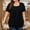 Black, variant on TODOZO T Shirts for Women Loose Fit Casual Lightweight Soft Basic Tees Summer Clothes for Women Plus Size Tops for Women Short Sleeve Square Neck Summer Loose Fit Tunic Top for Leggings Black Xxl