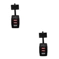 thumbnail image 3 of Cateissary Dual USB Car Charger LED Light Charging Rustproof Charger Mobile Indicator Phone Fast Smart Adapter with Chip Outlet Tipo 2 2Conjunto, 3 of 6