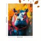 thumbnail image 3 of Qisvanset 12x16 Inch Vibrant Abstract Hippo Canvas Wall Art, Bold Color Animal Painting Decor for Living Office, 3 of 8