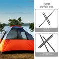 thumbnail image 4 of IFANLANDOR 4Pcs Metal Tent Pole Kit Black Anti Rust Tent Rods for Canopy Shelters Outdoor Use, 4 of 7