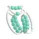 thumbnail image 3 of Rodillo de masaje de 20 ruedas para fascia, relajación muscular, rodillo de mano con abrazadera de 360 ​​grados para piernas Verde, 3 of 9