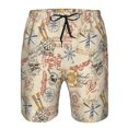thumbnail image 3 of Fotbe Vintage Nautical Trajes de Baño Estampados para Hombre, Shorts de Verano de Secado Rápido, Ropa de Playa, Bañadores-X-Large, 3 of 6
