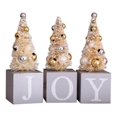 thumbnail image 1 of Desktop Miniature Christmas Trees Mini Christmas Tree with Letters  Wood Base for  Holiday Party Home Tabletop Decor, 1 of 9