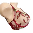 thumbnail image 2 of Victoria's Secret Very Sexy Chili Pepper Embroidered Unlined Low Cut Demi Bra 34D NWT, 2 of 4