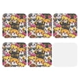 thumbnail image 2 of Disketp Cute Cat Cartoon Funny Coasters,6 Pcs Leather Coasters With Holder, Perfect Housewarming Hostess Gifts,Protect Furniture From Water Marks Scratch And Damage, 2 of 9