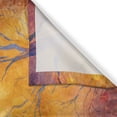 thumbnail image 3 of Ambesonne Nature Kitchen Curtains, Autumn Trees Gulls Sky, 55"x39", Blue Marigold Yellow, 3 of 3