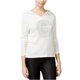 thumbnail image 1 of GUESS Sudadera con Capucha Vintage Stamp para Mujer, Blanco Roto, Mediana Guess Sudadera, 1 of 2