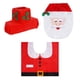 thumbnail image 2 of Decoraciones navideñas para fundas de asientos de inodoro, decoraciones de Papá Noel, cubiertas para inodoros y alfombras de baño, para festivales de, 2 of 8