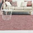 thumbnail image 7 of Superior Two-Toned Braided Indoor/ Outdoor Area Rug, Brick/ White, 4' x 6', 7 of 7