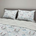 thumbnail image 2 of Mermaid Comforter & Sham Bedding Set, Sea Horse Sleigh in the Fantasy Sky Clouds and Moon, 3 pcs Duvet Set Microfiber Filling Quilt, 5 Sizes, Blue Pale Pink, by Ambesonne, 2 of 4